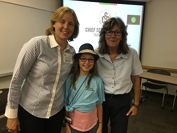 U.S. Chief Technology Officer Megan Smith (left) with CSO student Abbie and Janet Major, Arizona Telemedicine Program associate director for facilities. 